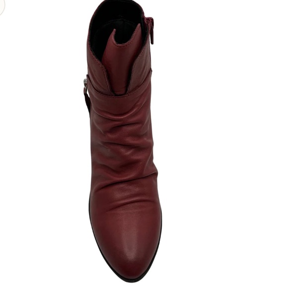 Bueno Colbie Burgundy Calfskin leather Handcrafted in Turkey boots NWB - Picture 3 of 8